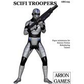 Paper Miniatures: SciFi Troopers Set