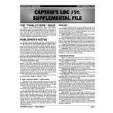 Captain's Log #51 Supplement