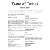 Tome of Tomes: Volume Four