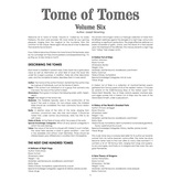 Tome of Tomes: Volume Six