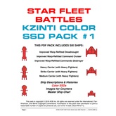 Star Fleet Battles: Kzinti Color SSD Pack #1