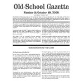 Old School Gazette #5