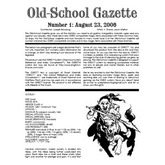 Old School Gazette 1
