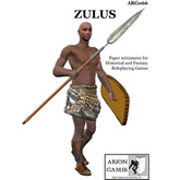 Paper Miniatures: Zulus Set