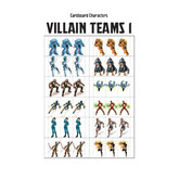 Cardboard Characters - Villain Team 1