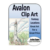 Avalon Clip Art, Fantasy Locations