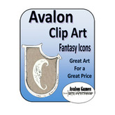 Avalon Clip Art, Fantasy Icons