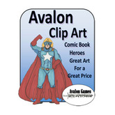 Avalon Clip Art, Comic Book Heroes