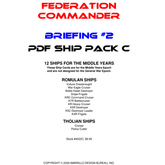 Federation Commander: Briefing #2 Ship Pack C