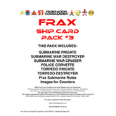 Federation Commander: Frax Ship Card Pack #3