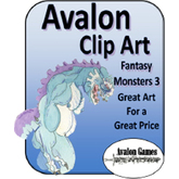 Avalon Clip Art Sets, Monsters Set 3