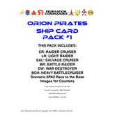 Federation Commander: Orion Ship Card Pack #1