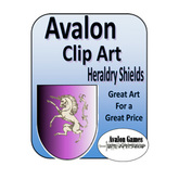 Avalon Clip Art Sets, Heraldry Shields