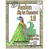 Avalon Clip Art Characters, Elf 2