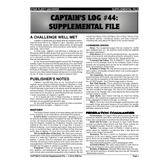 Captain's Log #44 Supplement