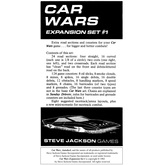 Car Wars Expansion Set 1 - Road Sections and Counters