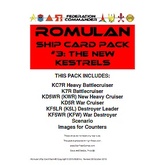 Federation Commander: Romulan Ship Card Pack #3