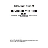 Battlewagon Article #1: Rulers of the High Seas