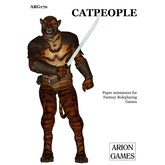 Paper Miniatures: Catpeople Set
