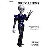 Paper Miniatures: Grey Aliens Set