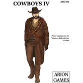 Paper Miniatures: Cowboys IV